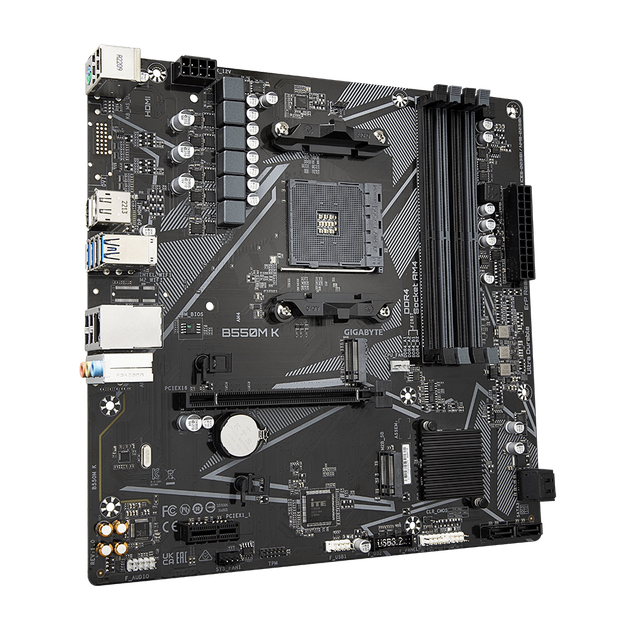 Материнська плата Gigabyte B550M K Socket AM4 (B550M K) - изображение 2