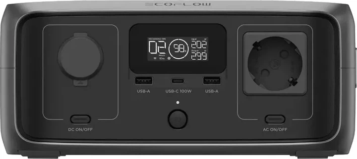 Зарядна станція EcoFlow RIVER 3 UPS + сонячна панель 45 Вт / 300 Вт / 245 Вт⋅год / LiFePO4 (EF-PR705-UPS-B-45W-EU) - зображення 2