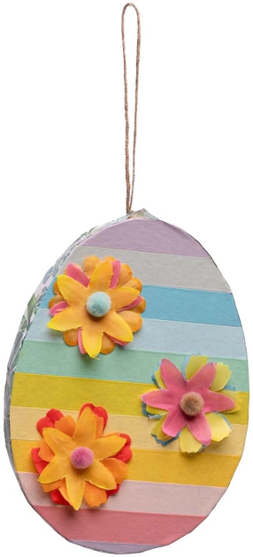 Творчий набір Colorations Пап’є-маше ялинкові прикраси у формі яєць 6 шт 46EN11 (5710903703209) - зображення 2