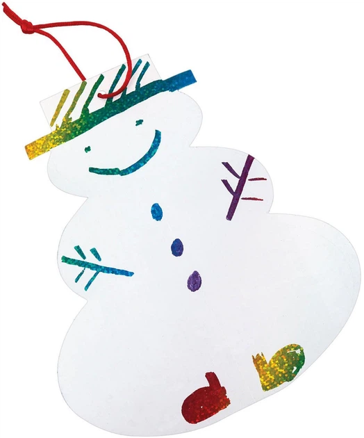 Набір для творчості Colorations Скретч-картка «Різдвяний сніговик» підвіска SDSNOMAN (191487031233) - зображення 2