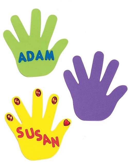 Набір фігурок Colorations Щасливі долоньки з пінки 150 шт CHFOMHAN (5710903511156) - зображення 3