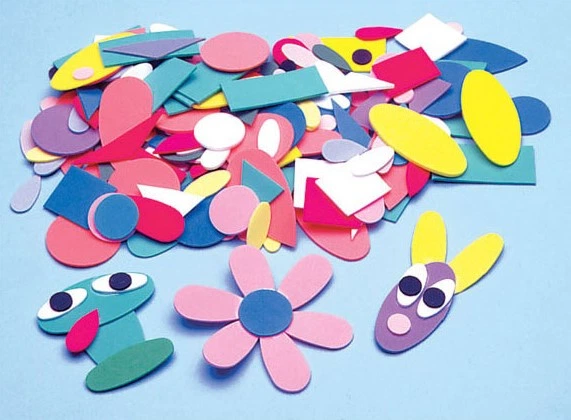 Zestaw naklejek Colorations Self-adhesive Foam figure stickers 1000 szt CHPSHAPE (5710903410442) - obraz 2