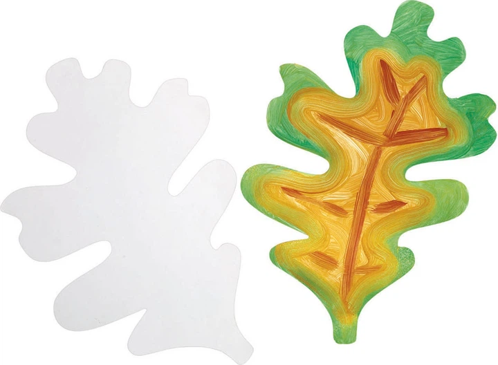 Набір розмальовок Colorations Jumbo Craft листя 24 шт (191487023979) - зображення 3