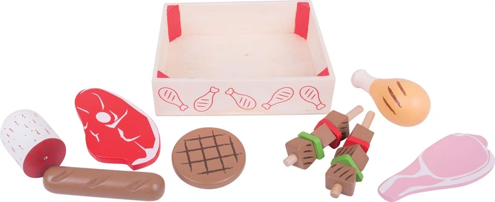 Zestaw do zabawy Bigjigs Toys pudełko z wędlinami drewniane 2999599 (691621174746) - obraz 4