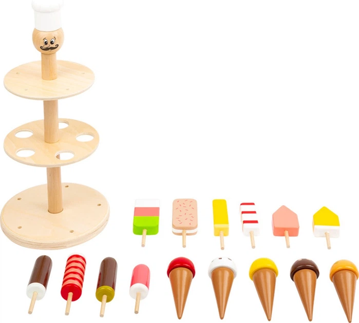 Zestaw do zabawy Small Foot lodziarnia Luigi drewniana 5410238 (4020972114884) - obraz 3