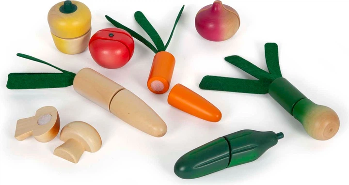 Zestaw do zabawy Small Foot Fresh warzywy dla krojenia drewniane 5420040 (4020972125637) - obraz 3