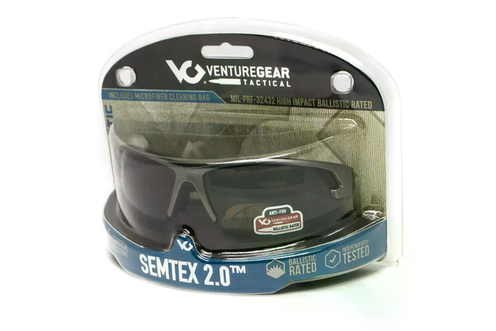 Окуляри захисні тактичні Venture Gear Tactical Semtex 2.0 Tan UV400 з антифог покриттям захист від подряпин полікарбонат Коричневі лінзи в пісочній оправі (VGST1418T) - зображення 4