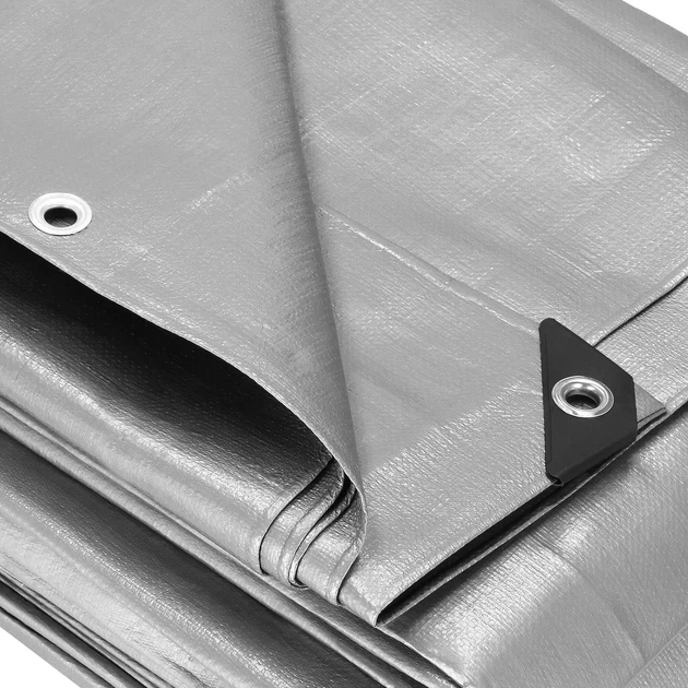 Брезент Springos 4 x 4 м 210 г/м2 Сірий (GA2145) - зображення 6