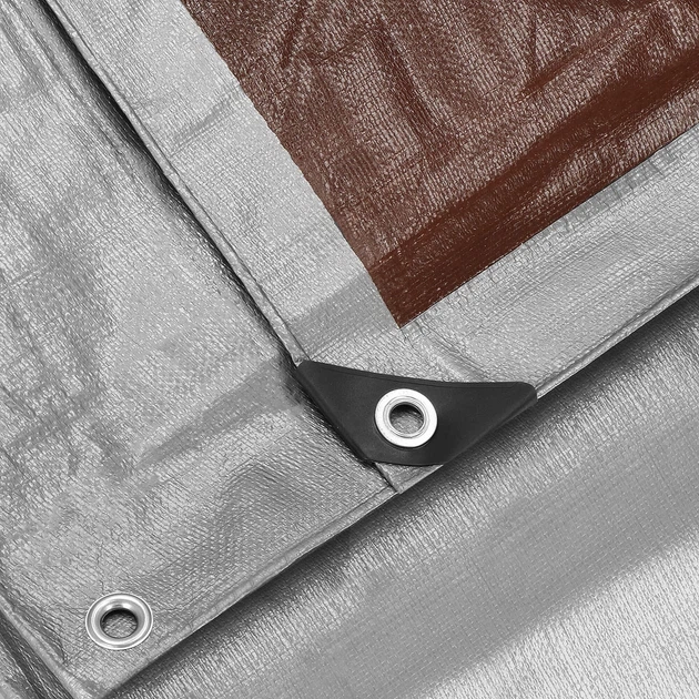 Брезент Springos 4 x 4 м 210 г/м2 Сірий (GA2145) - зображення 8