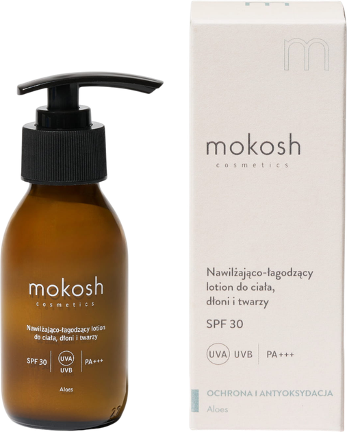 Lotion do ciała dłoni i twarzy Mokosh SPF 30 PA+++ nawilzajaco-lagodzacy 90 ml (5902729037532) - obraz 2
