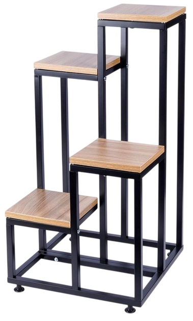 Стійка для квітів металева Vilde 4-рівнева 69 см Бежева (5904316455491) - зображення 3