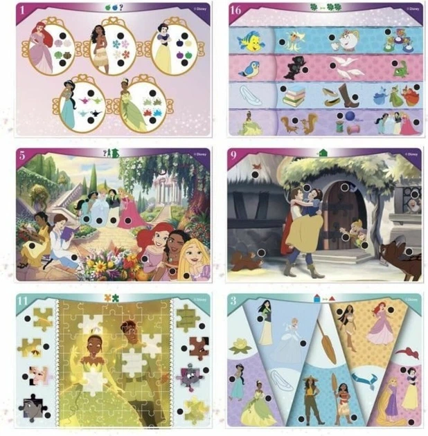 Настільна гра Clementoni Travel Quiz Disney Princess (міжнародне видання) (8005125166756) - зображення 2