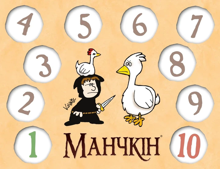 Набор счётчиков уровней к игре Манчкин. 20 уровней (6 шт.) - изображение 5