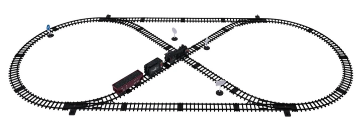 Kolejka Retro Silver Way z funkcją dymu świateł i dźwięku (5903864973136) - obraz 6