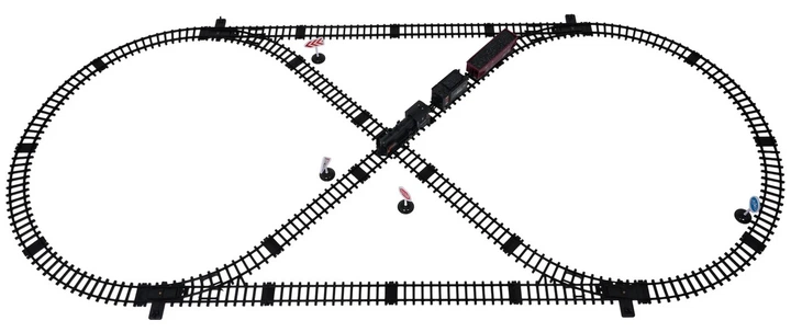 Kolejka Retro Silver Way z funkcją dymu świateł i dźwięku (5903864973136) - obraz 7