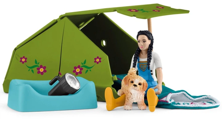 Zestaw figurek Schleich Horse Club Camping adventure with Kim 42745 (4059433992709) - obraz 2