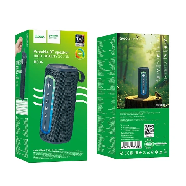 Портативна Bluetooth-колонка Hoco HC36 Brocade sports BT speaker Blue - зображення 3