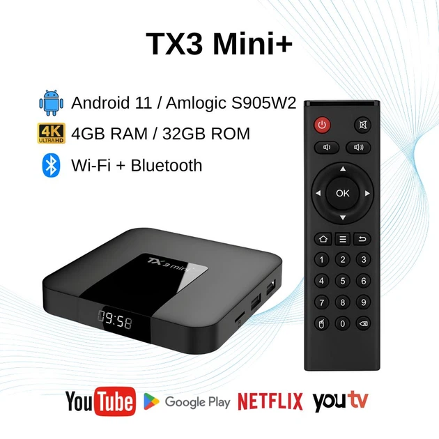 Смарт ТВ-приставка Tanix TX3 mini+ 4/32GB Android (TBT30432B 4463 ...
