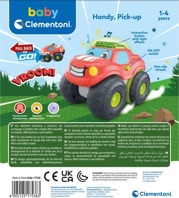 Samochód Clementoni Handy Pick-up (17538) (8005125175383) - obraz 3