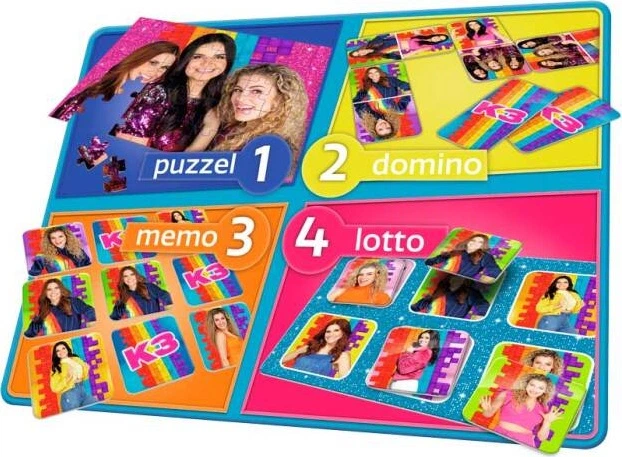 Gra planszowa Studio 100 K3 4 w 1 (5414233247401) - obraz 3