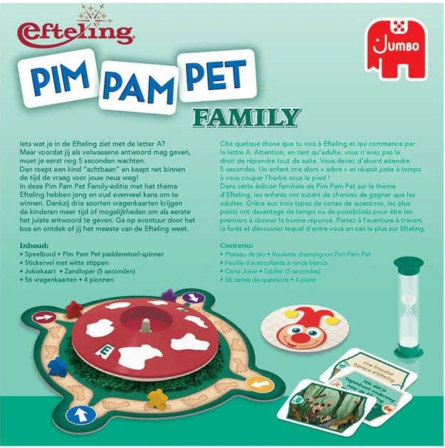 Настільна гра Jumbo Pim Pam Pet Family Efteling (голландське видання) (8710126001202) - зображення 2