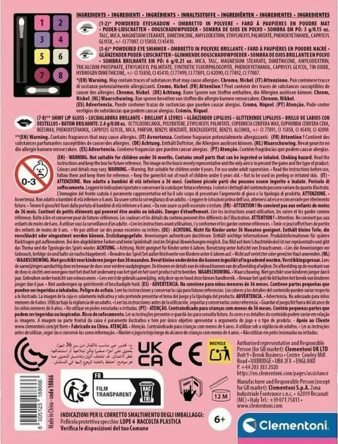 Zestaw do makijażu Clementoni Crazy Chic Motyl (18866) (8005125188666) - obraz 4