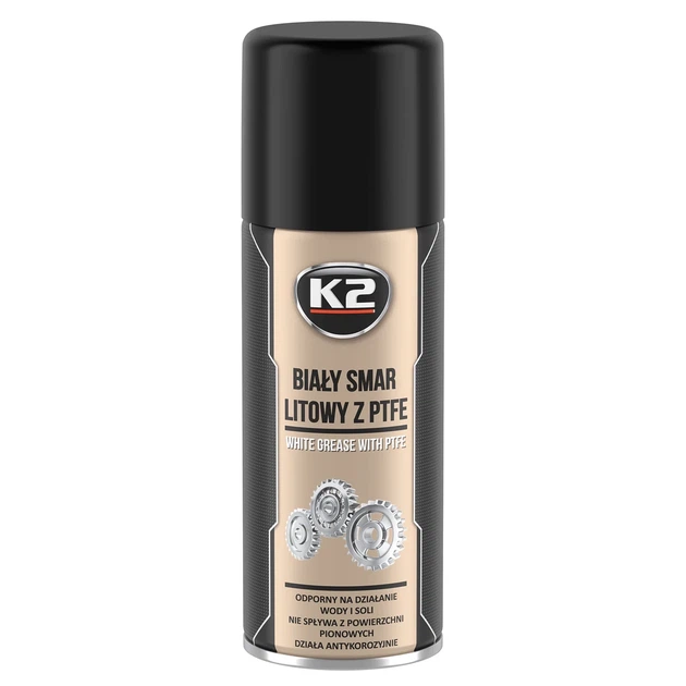 Смазка литиевая спрей белая K2 PRO White PTFE 400 мл (W121) - изображение 3