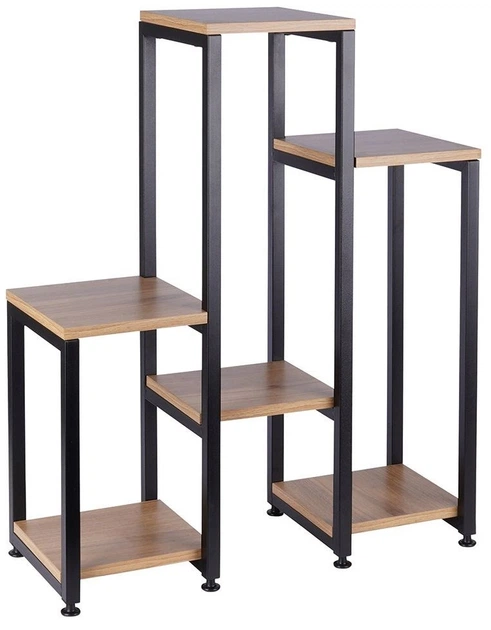 Стійка для квітів металева Vilde 6-рівнева 80 см Бежева (5904316464820) - зображення 4