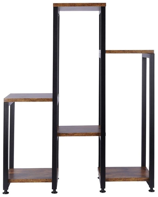 Стійка для квітів металева Vilde 6-рівнева 80 см Коричнева (5904316464837) - зображення 2