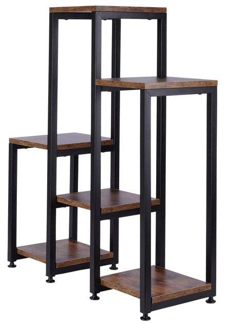 Стійка для квітів металева Vilde 6-рівнева 80 см Коричнева (5904316464837) - зображення 4