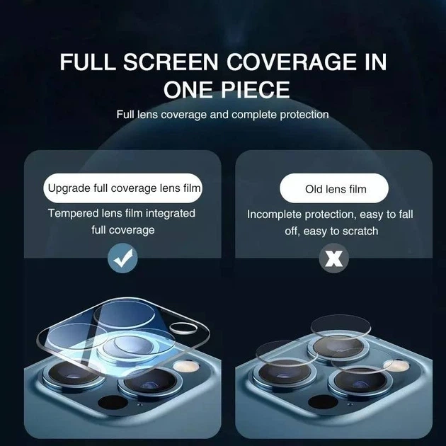 Защитное стекло на камеру для iPhone 11 Pro Max прозрачное - Фото 7 Защитное стекло на камеру для iPhone 11 Pro Max прозрачное - изображение 7