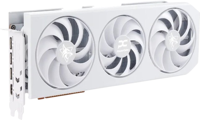 Відеокарта AMD Radeon RX 9070 XT 16GB PowerColor Hellhound Spectral White (RX9070XT 16G-L/OC/WHITE) - изображение 2