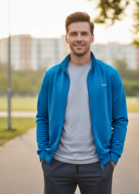 Мужская Спортивная кофта Crivit Sports L для спорта Морской волны (8618) - изображение 6