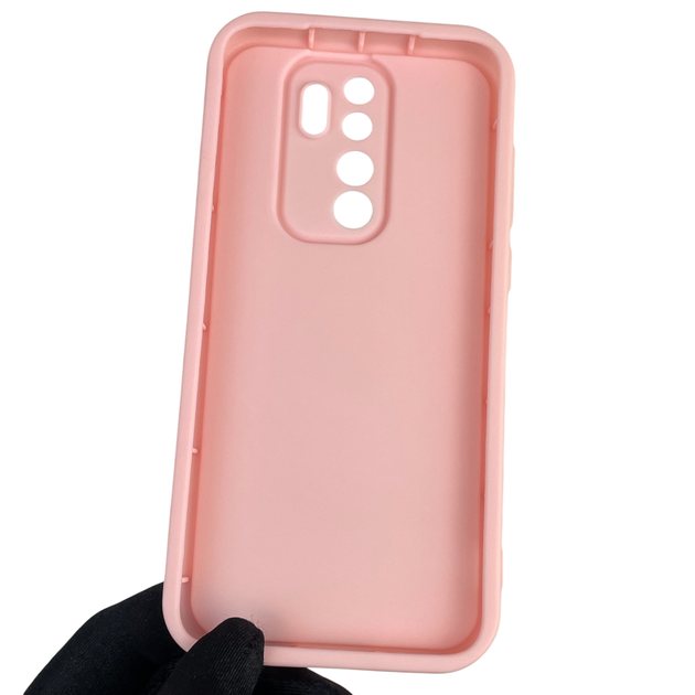 Чохол силіконовий оригінальний Soft Touch з 3D принтом милий ведмедик для Xiaomi Redmi Note 8 Pro рожевий (Повний захист камери) - зображення 4