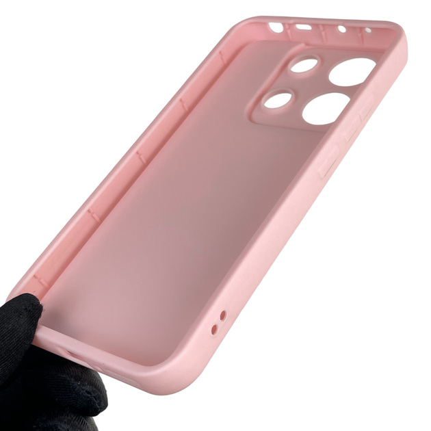 Чохол силіконовий оригінальний Soft Touch з 3D принтом милий ведмедик для Xiaomi Redmi Note 13 4G рожевий (Повний захист камери) - Фото 3 Чохол силіконовий оригінальний Soft Touch з 3D принтом милий ведмедик для Xiaomi Redmi Note 13 4G рожевий (Повний захист камери) - зображення 3