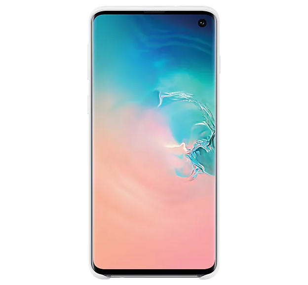 Чохол Silicone Cover для Samsung Galaxy S10 (G973) (EF-PG973TWEGRU) White - изображение 2