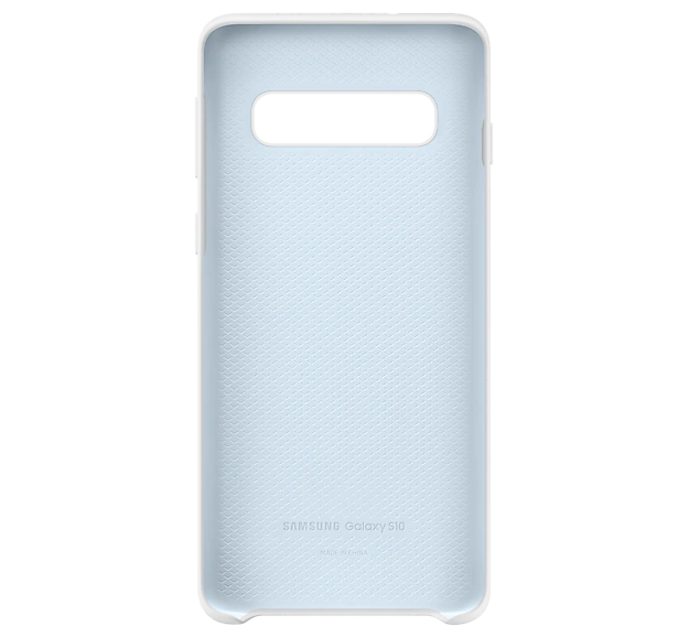 Чохол Silicone Cover для Samsung Galaxy S10 (G973) (EF-PG973TWEGRU) White - изображение 4