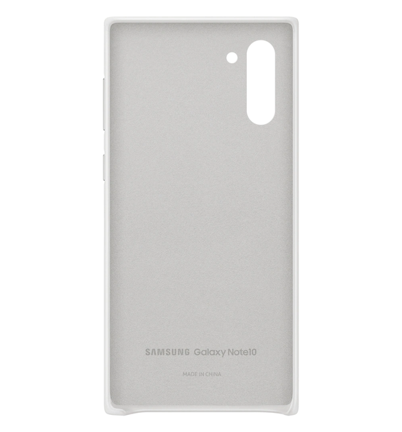 Чохол Leather Cover для Samsung Galaxy Note 10 (N970) (EF-VN970LWEGRU) White - изображение 3