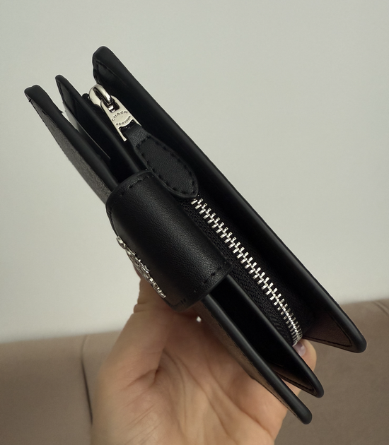 Гаманець coach medium corner zip wallet натуральна шкіра + подарункове пакування - зображення 2