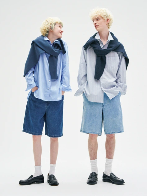 Шорти Uniqlo розмір S (26inch/66) сині (65) (476946) - Фото 10 Шорти Uniqlo розмір S (26inch/66) сині (65) (476946) - зображення 10