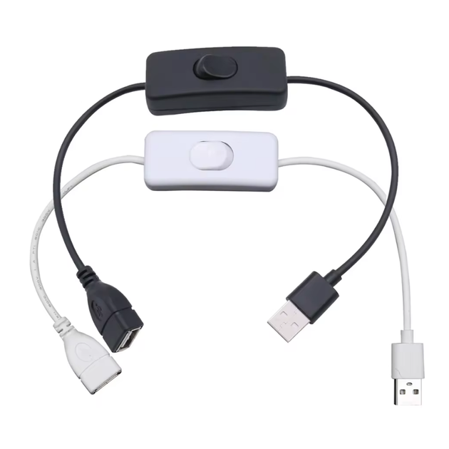 Подовжувальний 30см USB-кабель (штекер-гніздо) DC 5V-24V 2A із кнопкою-вимикачем Шнур живлення Адаптер для лампи White - Фото 7 Подовжувальний 30см USB-кабель (штекер-гніздо) DC 5V-24V 2A із кнопкою-вимикачем Шнур живлення Адаптер для лампи White - зображення 7