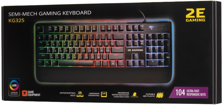 Клавіатура 2E Gaming KG325 RGB Black (2E-KG325UB) - Фото 2 Клавіатура 2E Gaming KG325 RGB Black (2E-KG325UB) - зображення 2