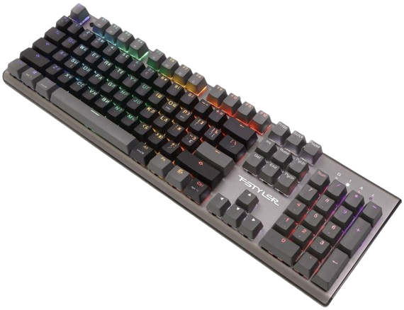 Клавіатура A4Tech Fstyler FS100 RGB Stone Black - Фото 1 Клавіатура A4Tech Fstyler FS100 RGB Stone Black - зображення 1