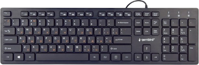 Клавіатура Gembird KB-MCH-03-UA Ukr Black - Фото 3 Клавіатура Gembird KB-MCH-03-UA Ukr Black - изображение 3