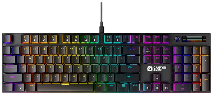 Клавіатура Canyon Cometstrike GK-55 RGB ENG/UKR Black (CND-SKB55-US) - изображение 3