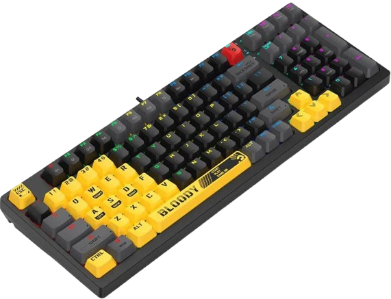 Клавіатура A4Tech S98 Bloody Sports RGB Lime Black - изображение 3