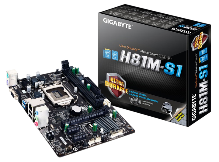 Материнська плата Gigabyte GA-H81M-S1 LGA 1150 (GA-H81M-S1) Б/В - изображение 3
