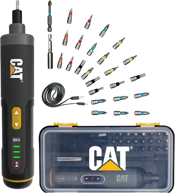Отвертка аккумуляторная CAT DX1110 + 26 бит – фото, отзывы
