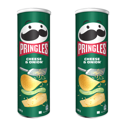 Набор Чипсы 2шт Pringles Cheese & Onion 165g - Фото 1 Набор Чипсы 2шт Pringles Cheese & Onion 165g - изображение 1