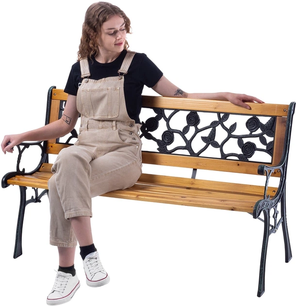 Lawka ogrodowa drewniana Kadax Sables (K10060) - obraz 9